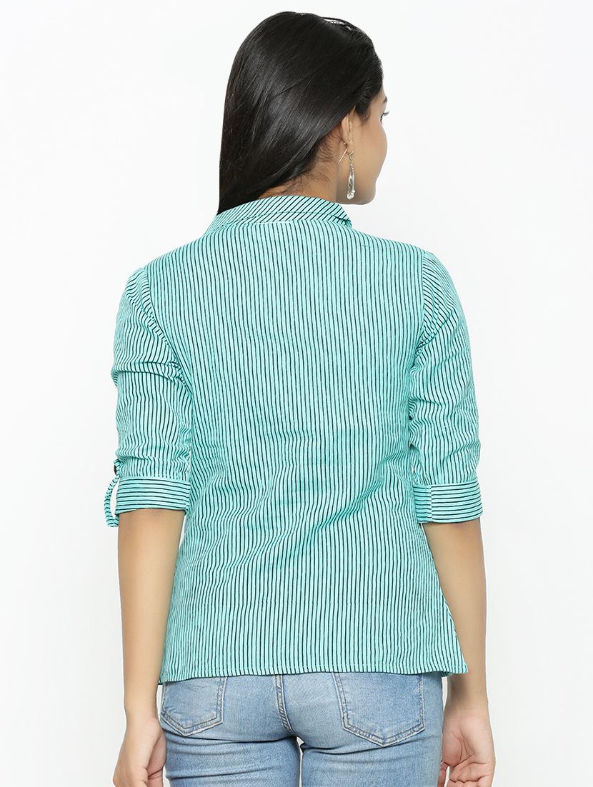 roll up sleeved striped shirt - 16745470 - Zoom Image - 3