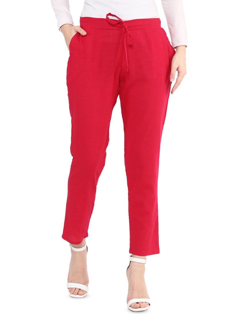 drawstring pocket detail flat front trouser - 16745508 - Zoom Image - 1