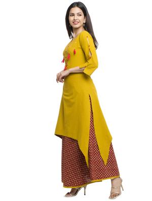 embroidered kurta skirt set - 16745518 - Standard Image - 2