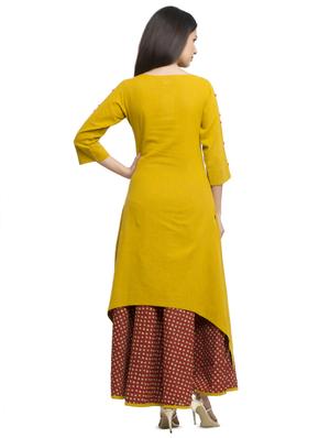 embroidered kurta skirt set - 16745518 - Standard Image - 3