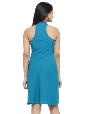 racer back solid a-line dress - 16745522 - Standard Image - 3