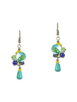 multi colored copper drop earring - 16745532 - Standard Image - 2