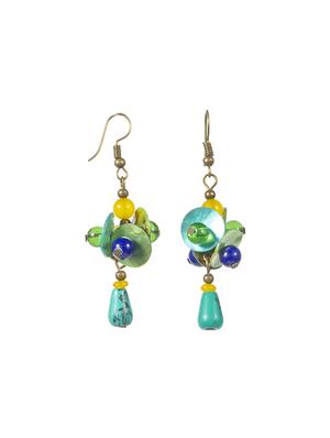 multi colored copper drop earring - 16745532 - Standard Image - 3