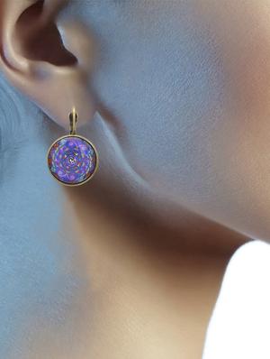 blue copper studs earring - 16745537 - Standard Image - 4