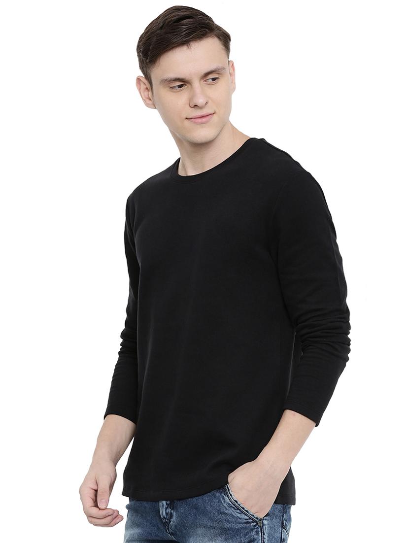 black solid t-shirt - 16745773 - Zoom Image - 2