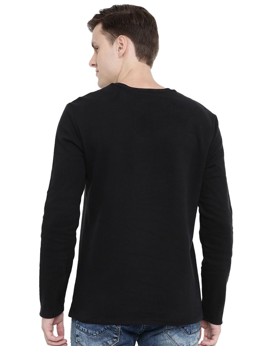 black solid t-shirt - 16745773 - Zoom Image - 3