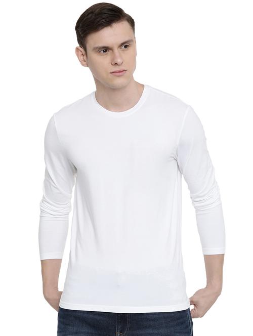 white solid t-shirt - 16745774 - Standard Image - 1