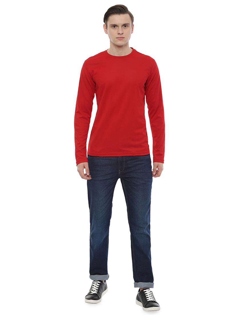red solid t-shirt - 16745775 - Zoom Image - 4