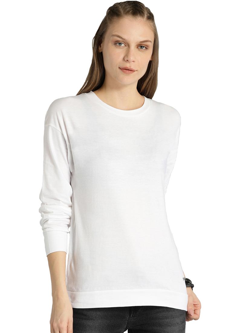 crew neck drop shoulder tee - 16745779 - Zoom Image - 1