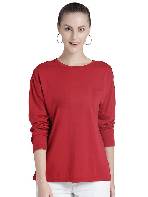 crew neck drop shoulder tee - 16745780 - Standard Image - 1