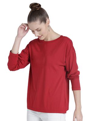 crew neck drop shoulder tee - 16745780 - Standard Image - 2