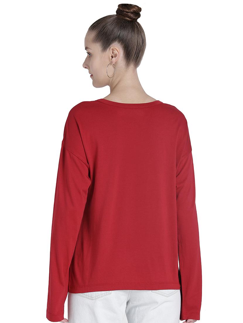 crew neck drop shoulder tee - 16745780 - Zoom Image - 3