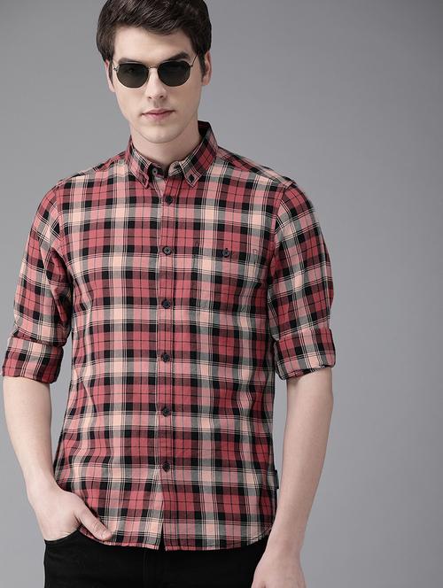 red checkered casual shirt - 16745897 - Standard Image - 1