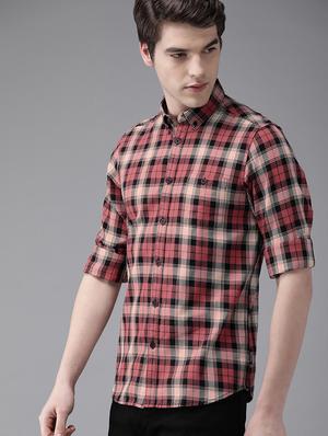 red checkered casual shirt - 16745897 - Standard Image - 2