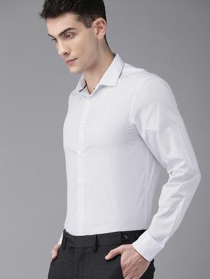 white striped formal shirt - 16745907 - Standard Image - 2