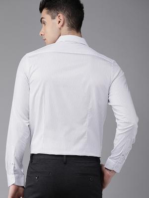 white striped formal shirt - 16745907 - Standard Image - 3