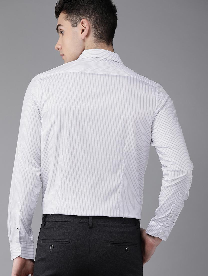 white striped formal shirt - 16745907 - Zoom Image - 3