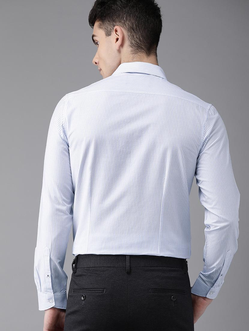 blue striped formal shirt - 16745908 - Zoom Image - 3