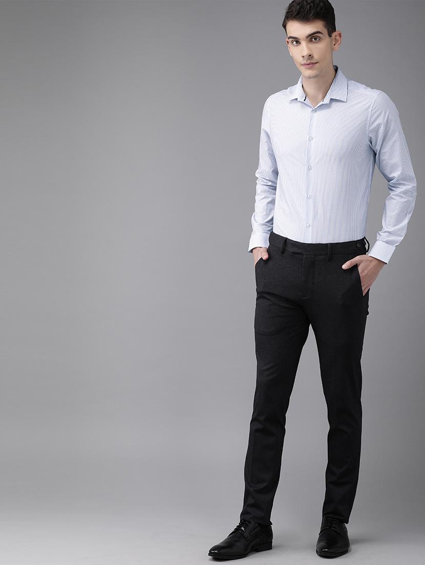 blue striped formal shirt - 16745908 - Zoom Image - 4