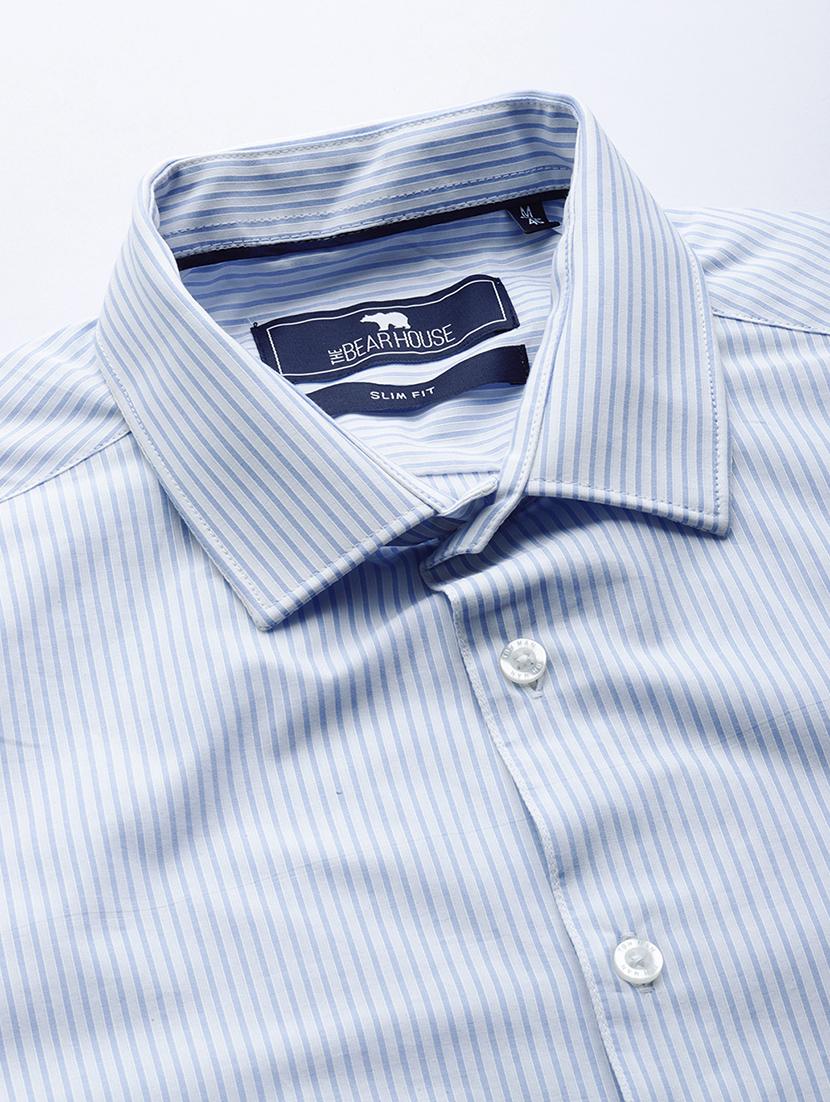 blue striped formal shirt - 16745908 - Zoom Image - 5
