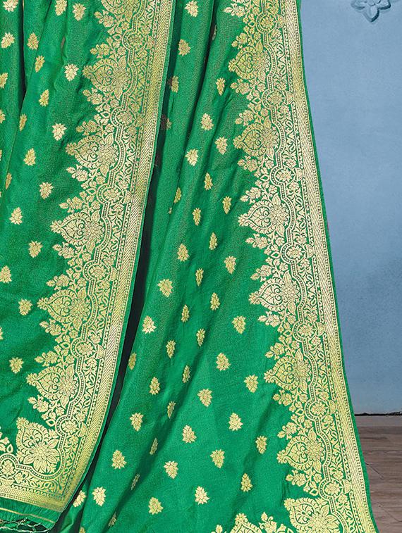 self design banarasi dupatta - 16745954 - Zoom Image - 2