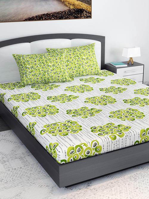cotton king bedsheet with 2 pillow cover - 16746006 - Standard Image - 1