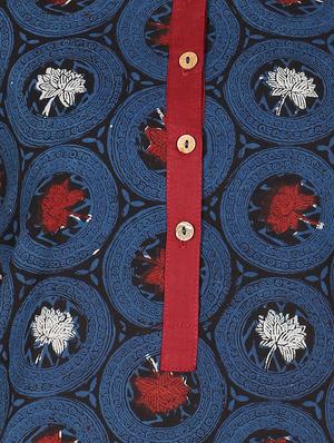 printed a-line kurta - 16746375 - Standard Image - 4