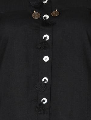 solid high-low kurta - 16746376 - Standard Image - 4