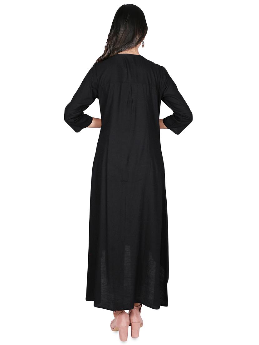 solid high-low kurta - 16746376 - Zoom Image - 3