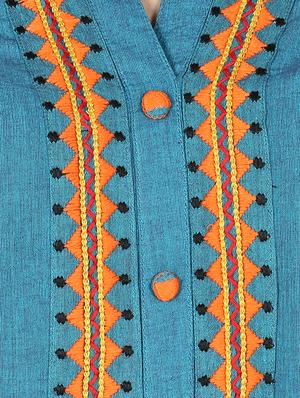 embroidered straight kurta - 16746378 - Standard Image - 4