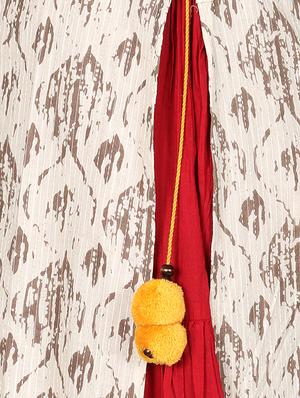 printed layered ethnic dress - 16746381 - Standard Image - 4