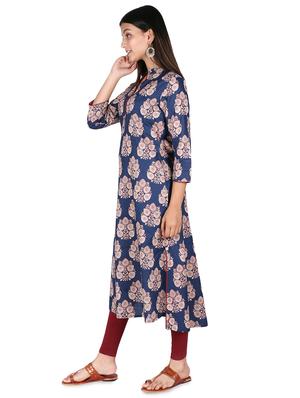 printed a-line kurta - 16746395 - Standard Image - 2