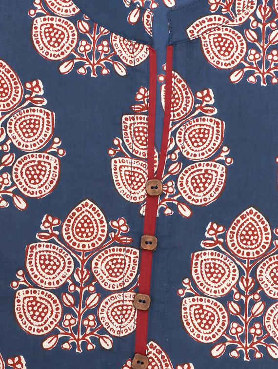printed a-line kurta - 16746395 - Zoom Image - 4