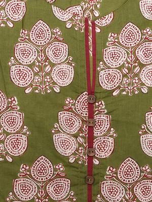 printed a-line kurta - 16746396 - Standard Image - 4