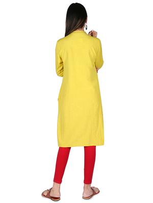 embroidered straight kurta - 16746398 - Standard Image - 3
