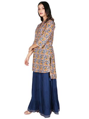 floral kurta skirt set - 16746412 - Standard Image - 2