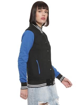 contrast ribbed color block jacket - 16746420 - Standard Image - 2