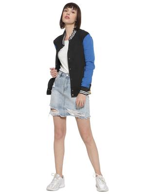 contrast ribbed color block jacket - 16746420 - Standard Image - 4