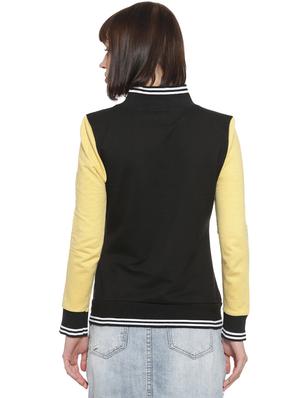 contrast ribbed color block jacket - 16746421 - Standard Image - 3