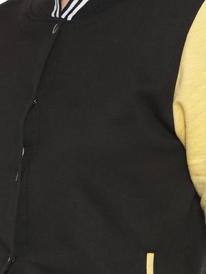 contrast ribbed color block jacket - 16746421 - Standard Image - 5