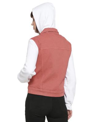 hooded neck color block jacket - 16746426 - Standard Image - 3