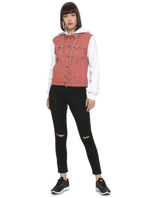 hooded neck color block jacket - 16746426 - Standard Image - 4
