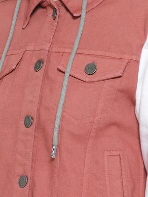 hooded neck color block jacket - 16746426 - Standard Image - 5