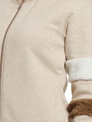 fur detail solid jacket - 16746438 - Standard Image - 5
