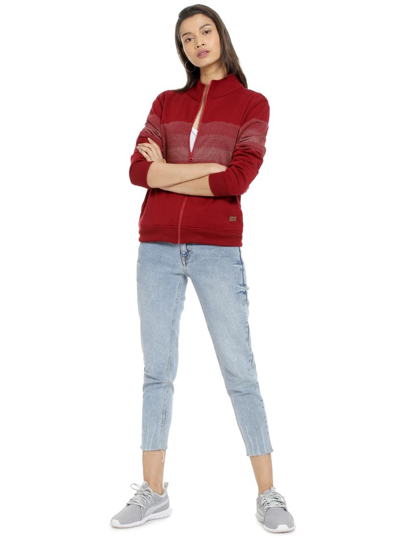 stand collar zip up jacket - 16746442 - Zoom Image - 4