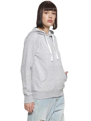 long sleeved pocket detail hooded sweatshirt - 16746443 - Standard Image - 2