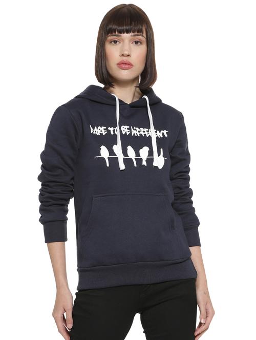 long sleeved quirky patch hooded sweatshirt - 16746447 - Standard Image - 1