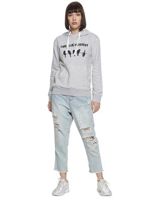 long sleeved quirky print hooded sweatshirt - 16746448 - Standard Image - 4