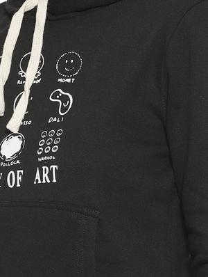 long sleeved quirky print hooded sweatshirt - 16746449 - Standard Image - 5