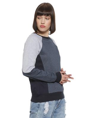 raglan sleeved color block sweatshirt - 16746462 - Standard Image - 2